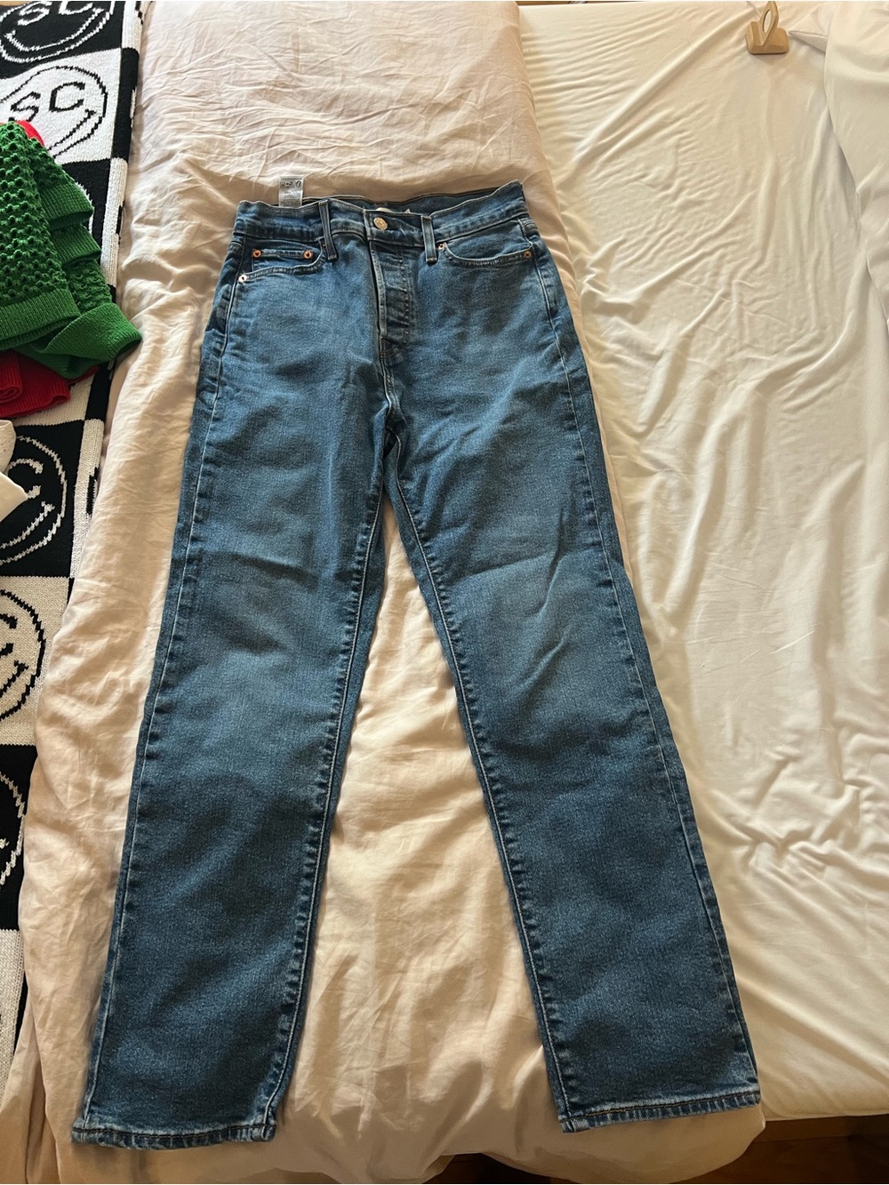 Levi's wedgie Straight Leg Jeans in Denim Blue